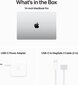MacBook Pro 16" Apple M3 Max 16C CPU, 40C GPU/48GB/1TB SSD/Silver/INT - MUW73ZE/A hinta ja tiedot | Kannettavat tietokoneet | hobbyhall.fi