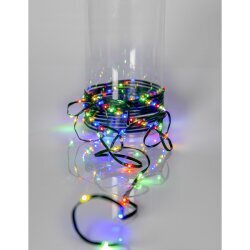 Valoketju 200 LED, 15m, värikäs monivalo, virtalähde, sisä/ulko, IP44 hinta ja tiedot | Jouluvalot | hobbyhall.fi