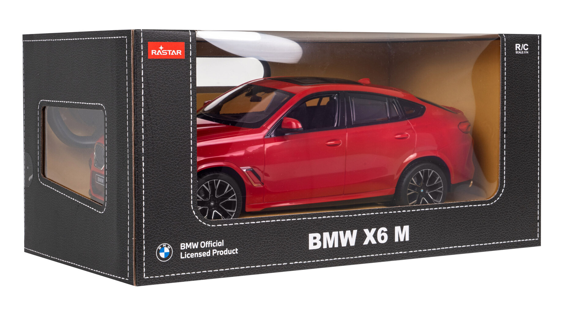 R/C BMW X6 M 1:14 RASTAR, punainen hinta ja tiedot | Poikien lelut | hobbyhall.fi