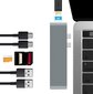 Sovitin 7in1 HUB USB-C HDMI 4K 2x USB 3.0 hinta ja tiedot | Adapterit | hobbyhall.fi