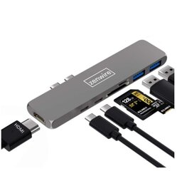 Sovitin 7in1 HUB USB-C HDMI 4K 2x USB 3.0 hinta ja tiedot | Zenwire Tietokoneet ja pelaaminen | hobbyhall.fi