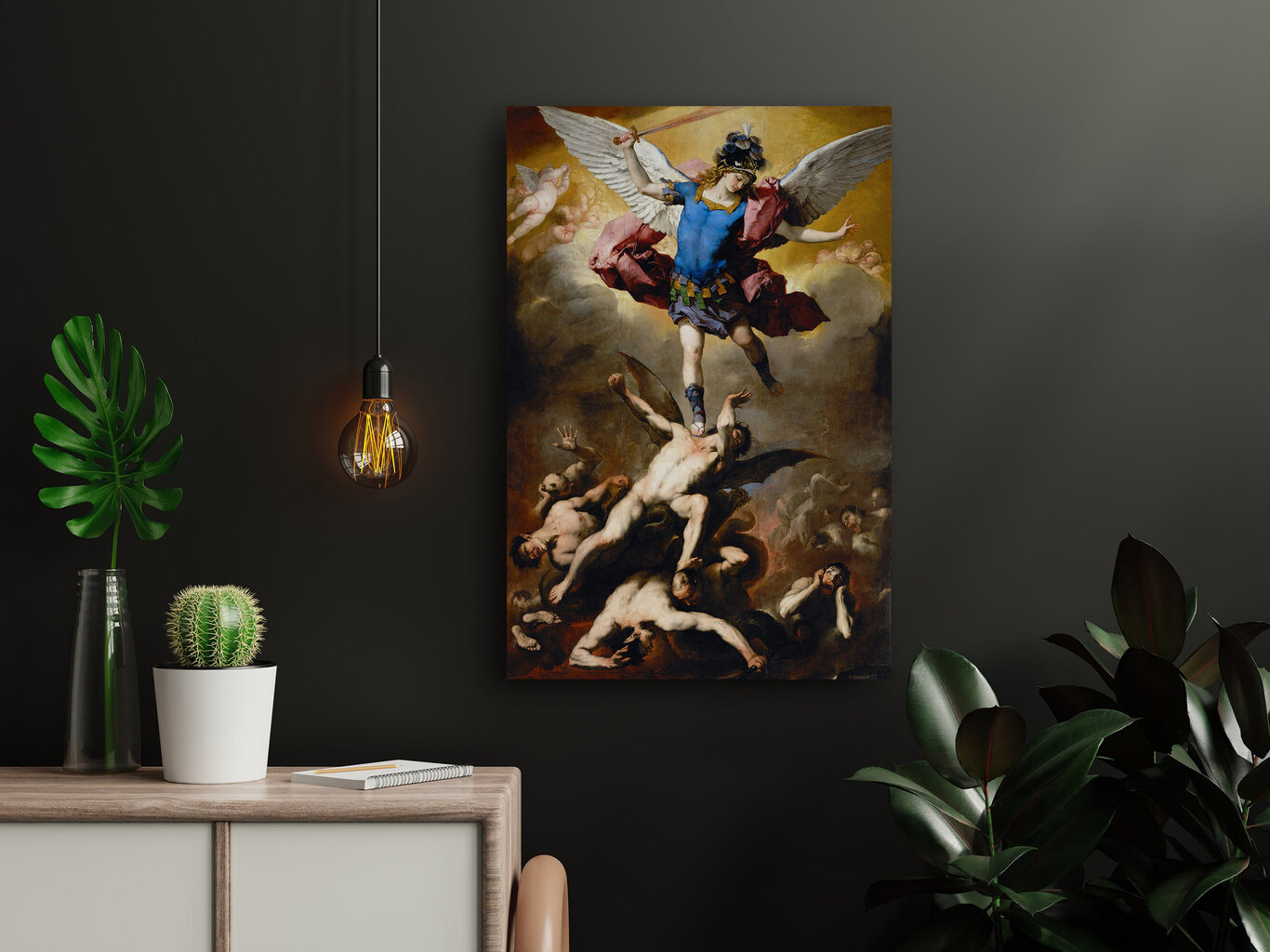 Jäljennös Langenneiden enkelien lankeemus, Luca Giordano,1665 hinta ja tiedot | Taulut | hobbyhall.fi