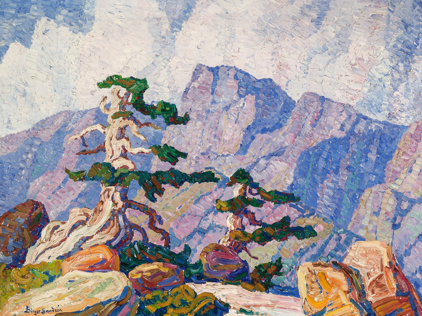 Jäljennös Rocky Mountains, Colorado, Birger Sandzén, 1919 hinta ja tiedot | Taulut | hobbyhall.fi