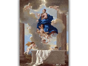 Jäljennös Neitsyt Marian taivaaseenastuminen (1632) (Nicolas Poussin), 100 x 70 cm hinta ja tiedot | Taulut | hobbyhall.fi