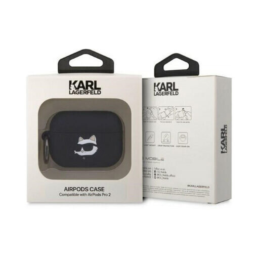KARL LAGERFELD 3D NFT Choupette AirPods Pro 2 – Musta hinta ja tiedot | Kuulokkeet | hobbyhall.fi