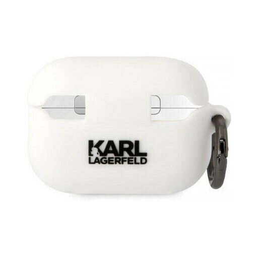KARL LAGERFELD 3D NFT Choupette AirPods Pro 2 – Valkoinen hinta ja tiedot | Kuulokkeiden tarvikkeet | hobbyhall.fi