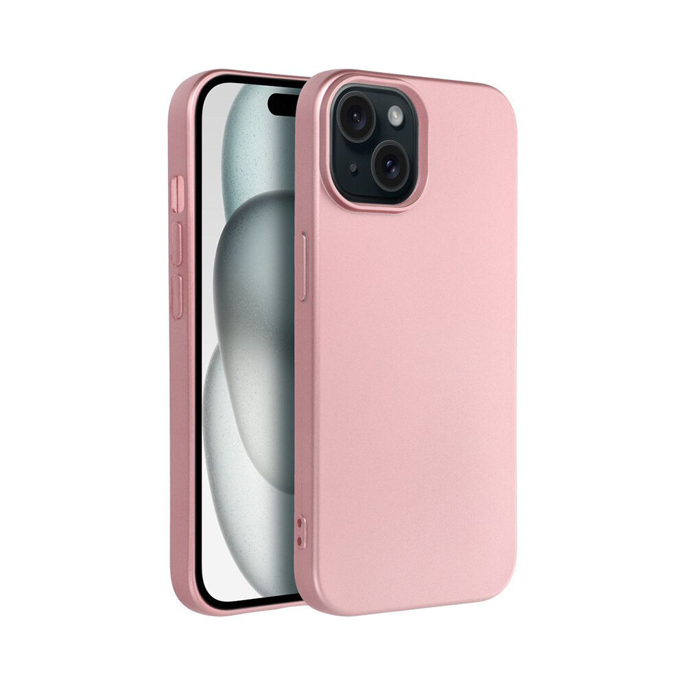 iPhone 15 (6,1″) METALLIC - Pinkki hinta ja tiedot | Puhelimen kuoret ja kotelot | hobbyhall.fi