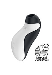 Paineaaltovibraattori Satisfyer Orca Double Air Pulse, valkoinen hinta ja tiedot | Vibraattorit | hobbyhall.fi