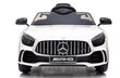 Mercedes GTR AMG 12V Yksipaikkainen sähköauto, valkoisen värinen hinta ja tiedot | Lasten sähköautot | hobbyhall.fi