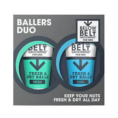 Intiimi pesugeeli miehille Below the Belt Fresh Ballers Duo, 2x75 ml hinta ja tiedot | Below the belt Hajuvedet ja kosmetiikka | hobbyhall.fi