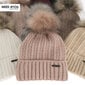 Naisten hattu, pinkki, merinovilla hinta ja tiedot | Naisten päähineet | hobbyhall.fi