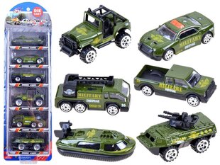 Metallinen autosetti, 6 kpl hinta ja tiedot | Poikien lelut | hobbyhall.fi