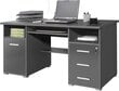 Työpöytä Desk 144, tummanharmaa hinta ja tiedot | Tietokonepöydät ja työpöydät | hobbyhall.fi