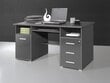 Työpöytä Desk 144, tummanharmaa hinta ja tiedot | Tietokonepöydät ja työpöydät | hobbyhall.fi