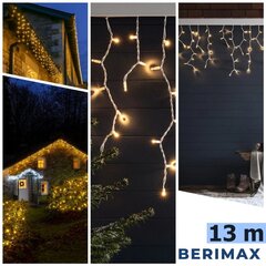 Ulkovalosarja jääpuikot Berimax 500 LED Eco, lämmin valkoinen hinta ja tiedot | Jouluvalot | hobbyhall.fi