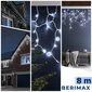 Ulkovalosarja jääpuikot Berimax 300 LED Eco, valkoinen valkoinen hinta ja tiedot | Jouluvalot | hobbyhall.fi
