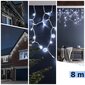 Ulkovalosarja jääpuikot Berimax 300 LED Eco, valkoinen valkoinen hinta ja tiedot | Jouluvalot | hobbyhall.fi