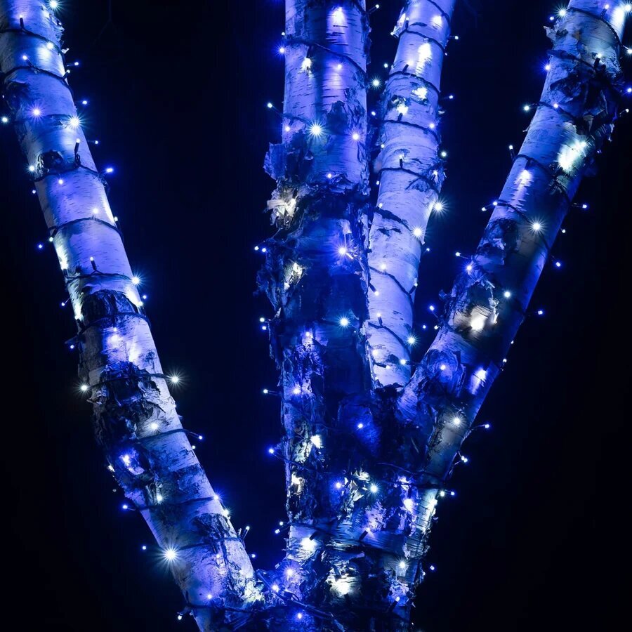 Ulkovalosarja Berimax 100 LED 10 m, sininen/kylmävalkoinen hinta ja tiedot | Jouluvalot | hobbyhall.fi