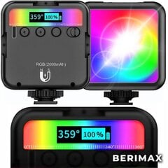 Ladattava RGB LED-lamppu valokuvaukseen Berimax W64 hinta ja tiedot | Valokuvaustarvikkeet | hobbyhall.fi