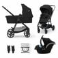 Yleisvaunut Kinderkraft Newly 3in1, Mink Pro Black hinta ja tiedot | Vaunut ja rattaat | hobbyhall.fi