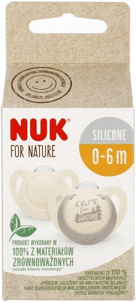 Tutti NUK for nature 1187, 0-6kk, 2kpl hinta ja tiedot | Tutit | hobbyhall.fi