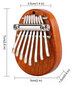 Mini Kalimba Zenwire K04 hinta ja tiedot | Lyömäsoittimet | hobbyhall.fi