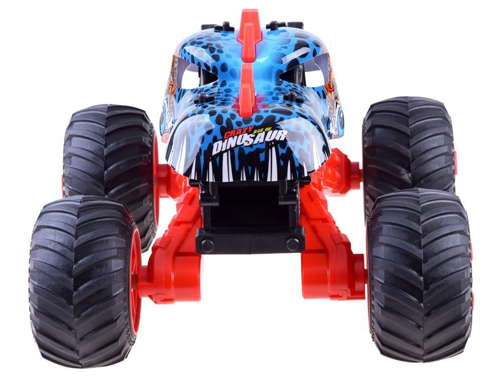 Monster DINO 4x4 -kauko-ohjattava kuorma-auto, punainen hinta ja tiedot | Poikien lelut | hobbyhall.fi