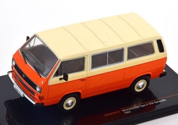 VW T3 Caravelle 1981 Orange/Beige CLC501N IXO 1:43 hinta ja tiedot | Pienoismallit | hobbyhall.fi