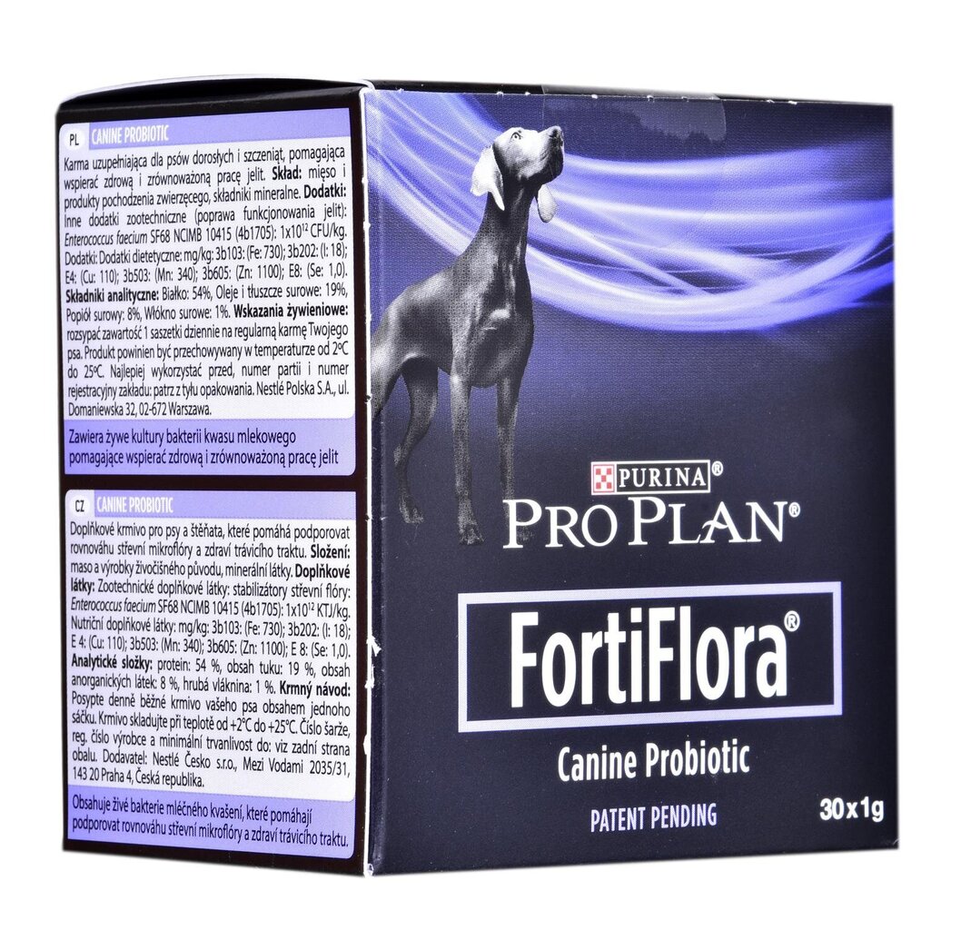 Ravintolisä koirille pusseissa Purina Fortiflora, 30 kpl hinta ja tiedot | Koiran terveys ja hyvinvointi | hobbyhall.fi