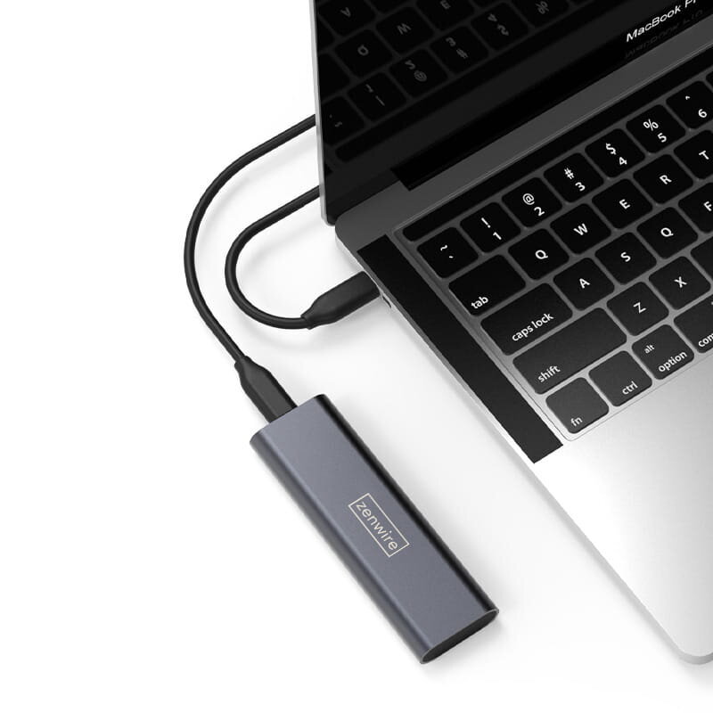 Sovitin M.2 SSD-paikka USB-C m2 SATA-kotelo Zenwire hinta ja tiedot | Ulkoisten kovalevyjen kotelot | hobbyhall.fi