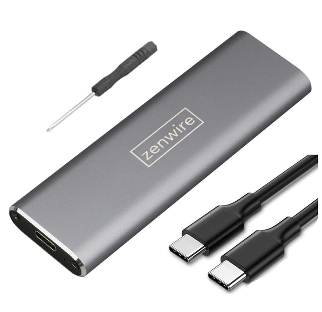 Sovitin M.2 SSD-paikka USB-C m2 SATA-kotelo Zenwire hinta ja tiedot | Ulkoisten kovalevyjen kotelot | hobbyhall.fi