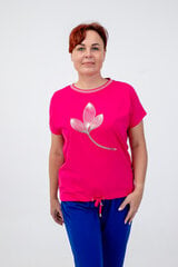Printtipaita, vaaleanpunainen hinta ja tiedot | Naisten paidat | hobbyhall.fi