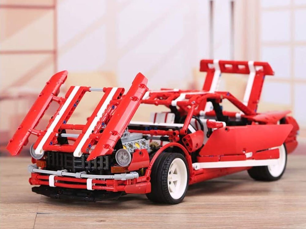 Rakennussetti Kilpa-auto, 2000 kpl hinta ja tiedot | LEGOT ja rakennuslelut | hobbyhall.fi