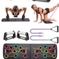 9 in 1 Push Up Rack Board vastusnauhoilla hinta ja tiedot | Treenipenkit | hobbyhall.fi