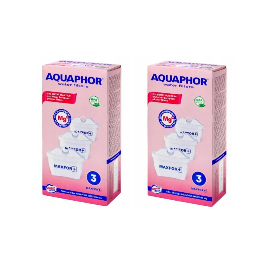 Aquaphor B25 Maxfor+ MG, 6kpl hinta ja tiedot | Veden suodatinkannut ja suodattimet | hobbyhall.fi