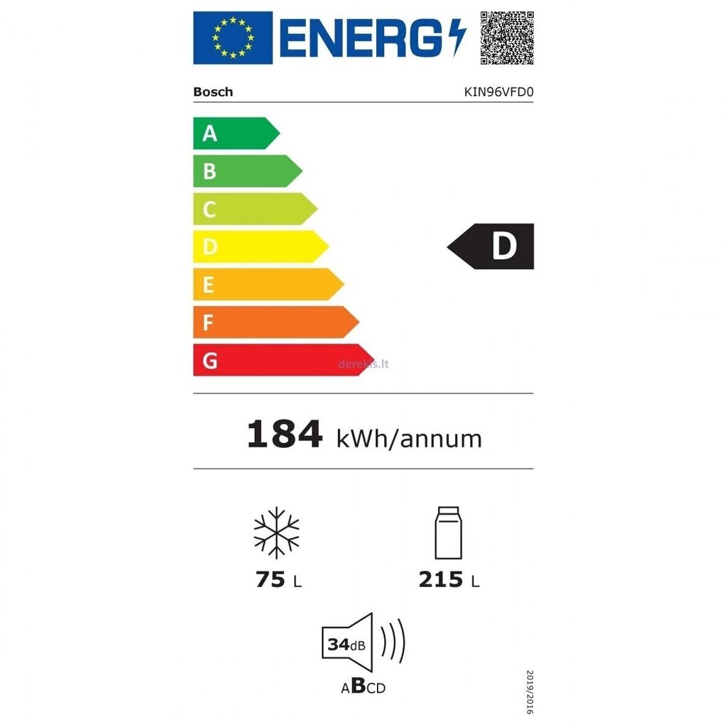 Bosch KIN96VFD0 hinta ja tiedot | Jääkaapit | hobbyhall.fi