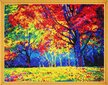 Timanttimaalaus Varvikas - Autumn Forest LG229e 40x50 cm hinta ja tiedot | Timanttimaalaukset | hobbyhall.fi