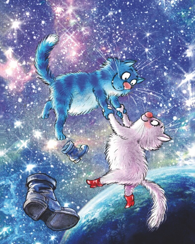 Timanttimaalaus Varvikas - Cats - In The Universe LG274e 40x50 cm hinta ja tiedot | Timanttimaalaukset | hobbyhall.fi