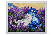 Timanttimaalaus Varvikas - Cats - In Lavender LG275e 40x50 cm hinta ja tiedot | Timanttimaalaukset | hobbyhall.fi