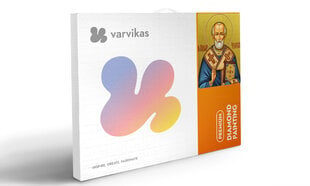 Timanttimaalaus Varvikas - Saint Nicholas of Myra LD004e 30x35 cm hinta ja tiedot | Timanttimaalaukset | hobbyhall.fi