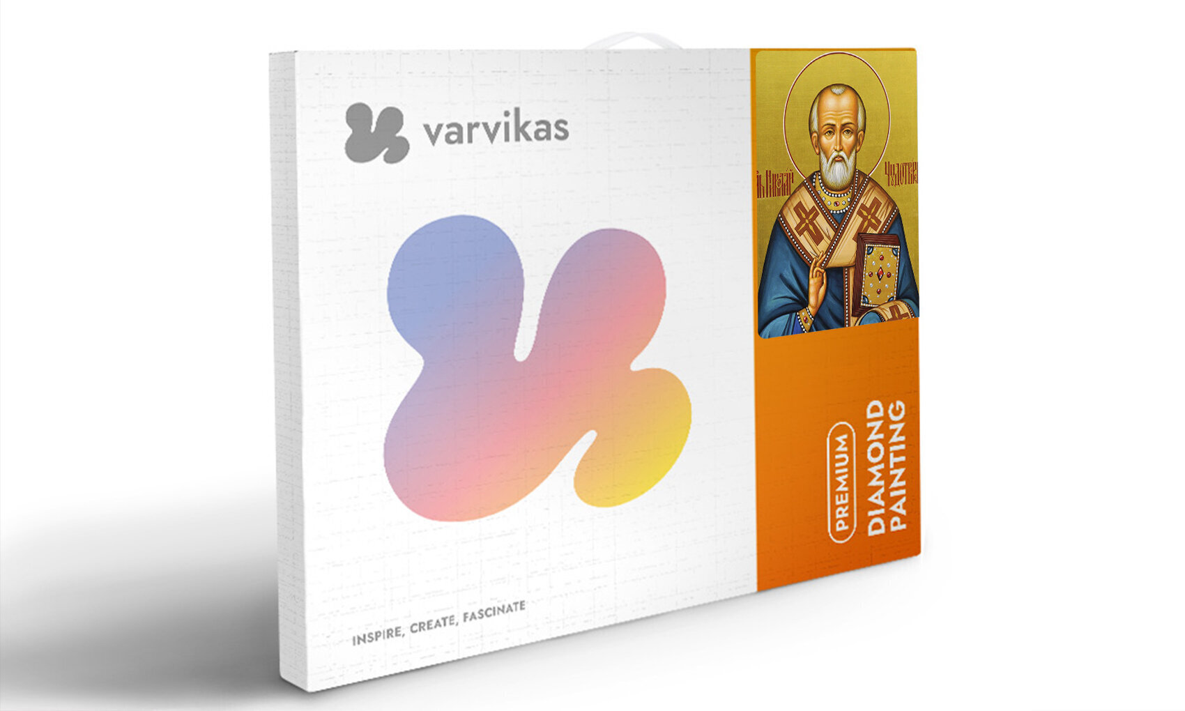 Timanttimaalaus Varvikas - Saint Nicholas of Myra LD004e 30x35 cm hinta ja tiedot | Timanttimaalaukset | hobbyhall.fi