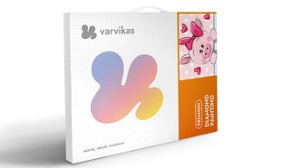 Timanttimaalaus Varvikas - Piggy in Love LC007e 20x30 cm hinta ja tiedot | Timanttimaalaukset | hobbyhall.fi