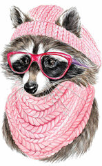 Timanttimaalaus Varvikas - Raccoon with glasses LC009e 20x30 cm hinta ja tiedot | Varvikas - the world of bright… Lelut yli 3-vuotiaille lapsille | hobbyhall.fi