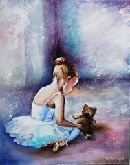 Timanttimaalaus Varvikas - Ballerina. The first steps LE037e 30x40 cm hinta ja tiedot | Timanttimaalaukset | hobbyhall.fi