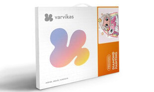 Timanttimaalaus Varvikas - Little Princess with a Unicorn LE105e 30x40 cm hinta ja tiedot | Timanttimaalaukset | hobbyhall.fi