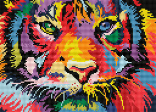 Timanttimaalaus Varvikas - Through the eyes of a tiger LE137e 30x40 cm hinta ja tiedot | Varvikas - the world of bright… Lelut yli 3-vuotiaille lapsille | hobbyhall.fi