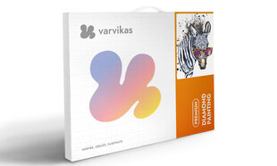 Timanttimaalaus Varvikas - Zebra with Glasses LE112e 30x40 cm hinta ja tiedot | Varvikas - the world of bright… Lapset | hobbyhall.fi