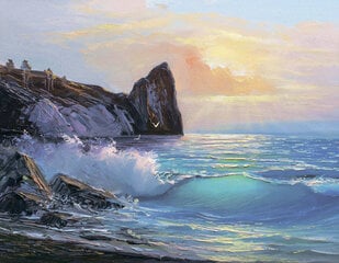 Timanttimaalaus Varvikas - Coastal Landscape LG258e 40x50 cm hinta ja tiedot | Timanttimaalaukset | hobbyhall.fi