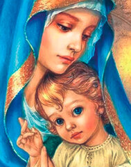 Timanttimaalaus Varvikas - Holy Mother LG237e 40x50 cm hinta ja tiedot | Timanttimaalaukset | hobbyhall.fi