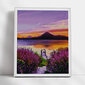 Timanttimaalaus Varvikas - Lilac Sunset LG293e 40x50 cm hinta ja tiedot | Timanttimaalaukset | hobbyhall.fi